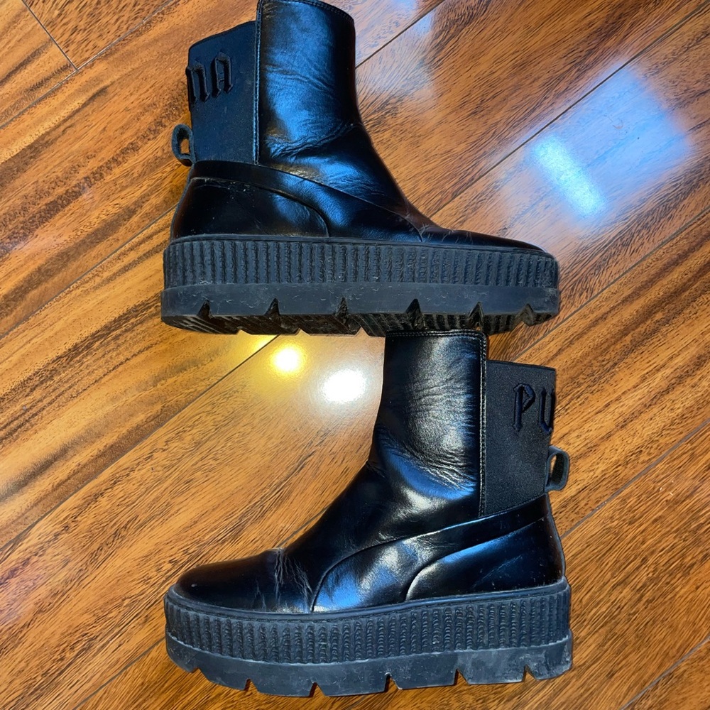Puma x Fenty Black Creeper Boots